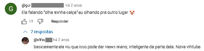 Comentários em vídeo de Catarina Paolino no Youtube